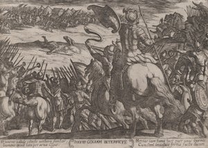 Deska 16: David Killing Goliath, z 