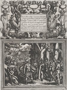 Deska 18: Ilustrace ke zpěvu XVIII, z Torquata Tassa 