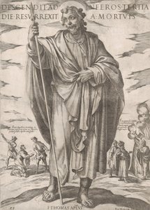 Sv. Tomáš, z „Kristus, Marie a apoštolové“, konec 16. století. od Antonio Tempesta
