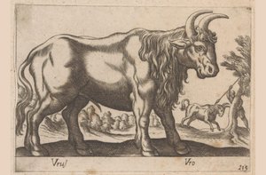 Býk Vrus/Vro (název na objektu) Dieren en fablewezens (název série) Nová kolekce nejkurióznějších zvířat světa (název série) od Antonio Tempesta