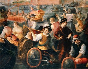 Vylodění Catarino Cornaro v Benátkách v roce 1489 (detail 307885)