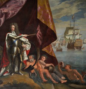George, princ Dánska, jako lord vysoký admirál Anglie, detail z The Queen