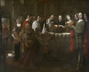 Křest svatého Františka, kolem 1729-33 (olej na plátně) od Antonio Viladomat