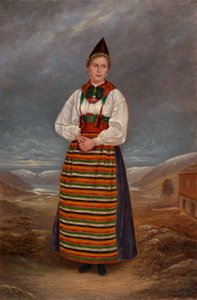 Švédská dáma, ca. 1893. od Antonio Zeno Shindler