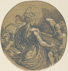 Svatá Cecílie, první polovina 16. století. od Antonio da Trento