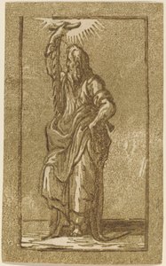 Svatý Šimon od Antonio da Trento after Parmigianino