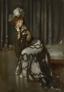 Obraz Portrét Madame Salvator od Antonia la Gandary (1861-1917) od Antonio de la Gandara