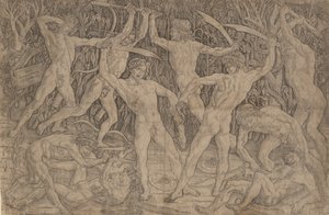 Bitva nahých mužů, ca. 1470-90., ca. 1470-90. od Antonio Pollaiuolo