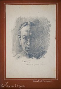 Autoportrét (tužka na papíře) od Arcangelo Salvarani
