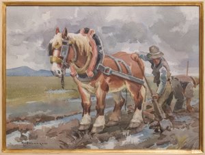 Práce na poli od Arcangelo Salvarani