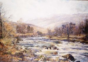 O River of Winter Sunshine, Skotsko od Archibald Kay