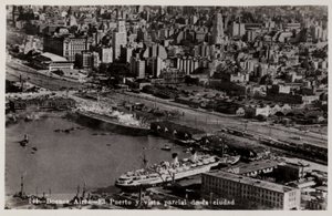 Přístav a částečný výhled na město, Buenos Aires, Argentina