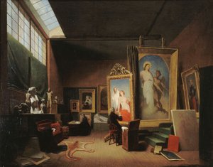 Ateliér dAry Scheffer, rue Chaptal, 1851. od Arie Johannes Lamme