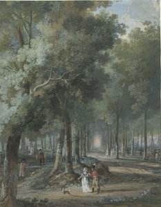 Turisté v parku od Arie Lamme