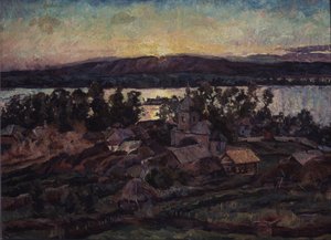 Západ slunce, 1928 od Aristarkh Vasilievic Lentulov