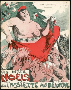 Obálka "" L’Plate au beurre"", číslo 194, satirické barvy od Aristide Delannoy