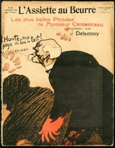 Obálka "" L’Plate au beurre"", číslo 401, satirické barvy od Aristide Delannoy