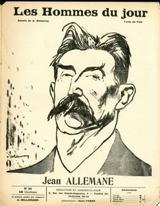 Obálka "Les Hommes du jour", Satirický B & W od Aristide Delannoy