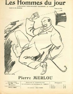 Obálka „“ The Men of the Day “, Satirical in B&W od Aristide Delannoy
