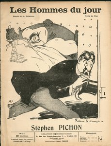 Obálka „“The Men of the Day“, cca 1905 – Ilustrace Aristide Delannoy (1874–1911): Ložnice – Marianne, Pichon Stephen (1857–1933) od Aristide Delannoy
