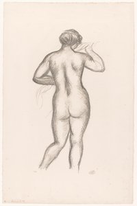 Ženský akt při pohledu zezadu Femme nue de dos (původní název) od Aristide Maillol (signed by artist)