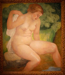 Koupání v háji, kolem 1931 (olej na dřevě) od Aristide Maillol