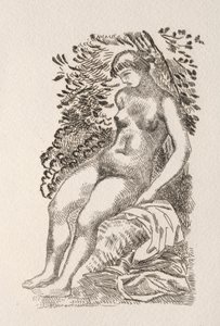 Ilustrace k básni Pierra de Ronsarda od Aristide Maillol