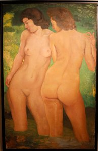 Koupání sester, kolem roku 1940 (olej na plátně) od Aristide Maillol