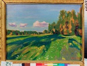 Letní studium. Obraz Arkadi (Arkady) Alexandrovič Rylov (1870-1939), olej na plátně
