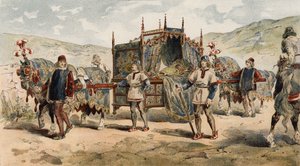 Vrh chatelaine, doba vévodů z Burgundska, 15. století od Armand Jean Heins