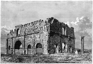 Ruiny Praetoria, Lambaesis, Alžírsko, c1890