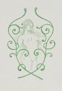 Nizozemština: Závěrečná viněta k dílu Charles Baudelaire, Les Fleurs du Mal od Armand Rassenfosse