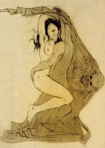 Ilustrace z Les Fleurs du Mal, básně Charlese Baudelaira, 1899