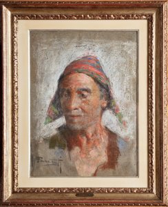Herec (pastel na plátně)