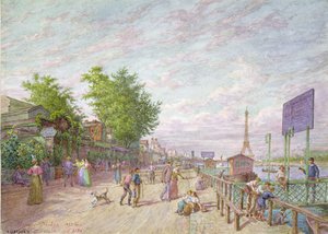 Quai du Point du Jour, Boulogne Billancourt, 1897 od Arnaud Durbec