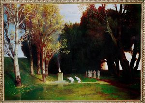 Posvátný háj od Arnold Bocklin