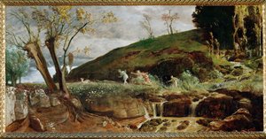 Dianin lov (malba na plátně) od Arnold Bocklin