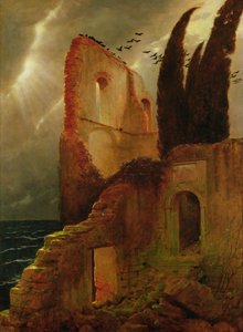 Zřícenina u moře od Arnold Böcklin