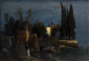 Vila u moře, asi 1877 (olej na plátně) od Arnold Bocklin