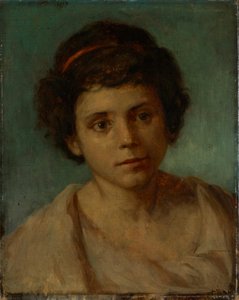 Hlava mladíka – Podle názoru pana Hanfstaengla a dr. Röthela se jedná o nesprávné přiřazení, neznámý autor (Mnichov), 19. století. od Arnold Böcklin