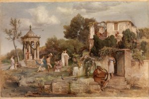 Římská vinárna od Arnold Böcklin