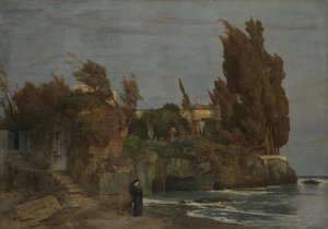 Vila u moře II od Arnold Böcklin
