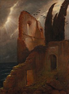 Zřícenina u moře od Arnold Böcklin