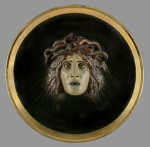 Štít s tváří Meduse, 1897 od Arnold Böcklin