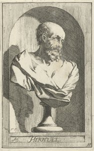 Busta Herakleita Herakleit (název na předmětu) Čtyřicet jedna kusů, několik soch Sinne (název série)