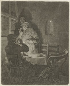 Jídlo v Emauzích od Arnold Houbraken