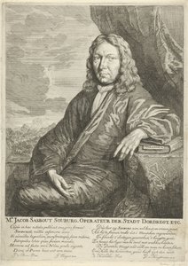 Portrét Jacoba Sasbouta Souburga Pan Jacob Sasbout Souburg. Provozovatel města Dordregt. atd. (název na objektu) od Arnold Houbraken