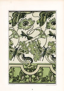 Ozdoba máku s motivy hmyzu (litografie) od Arnold Lyongrün