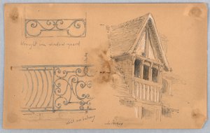 Architektonické detaily v Lisieux od Arnold William Brunner