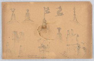 Architektonické detaily z Bourges od Arnold William Brunner